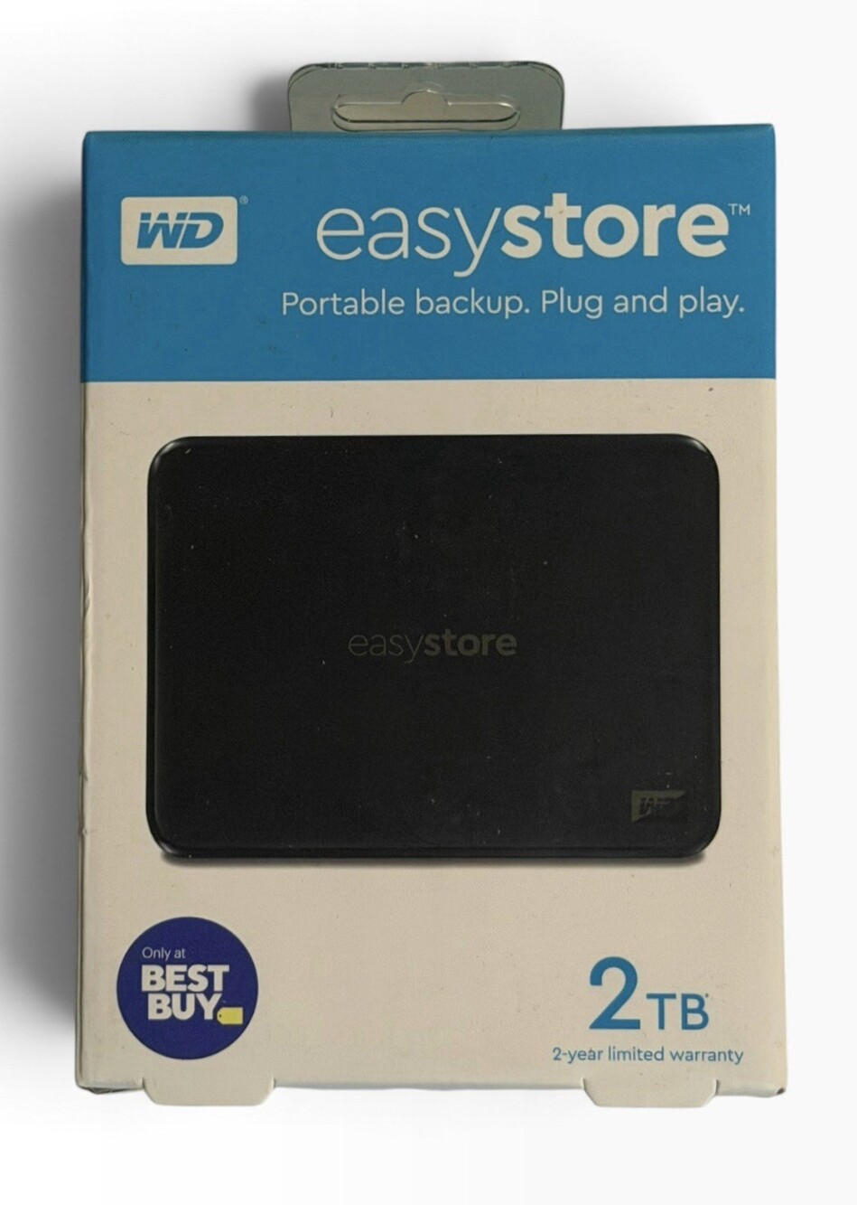 Western Digital Easystore Portable Hard Drive 2TB USB 3.0 Black - New